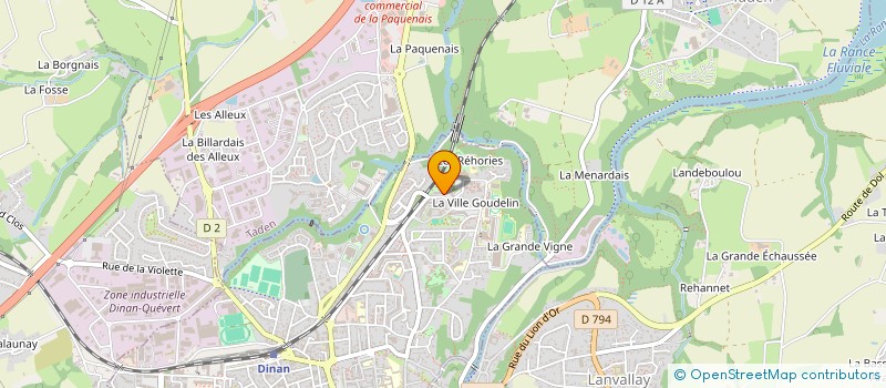 localisation de l'entreprise LES AMOUREUX DE LA CHANSON à DINAN