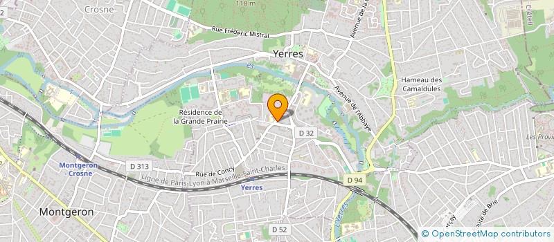 localisation de l'entreprise LES AMOUREUX DE LA FRANCE  YERRES