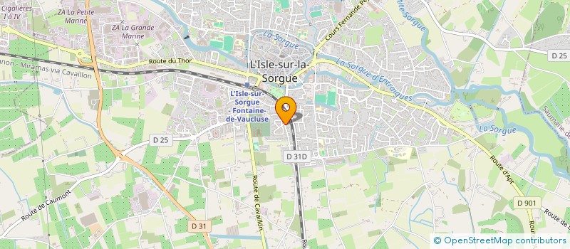 localisation de l'entreprise LES AMOUREUX DES VOITURES ANCIENNES à L'ISLE-SUR-LA-SORGUE