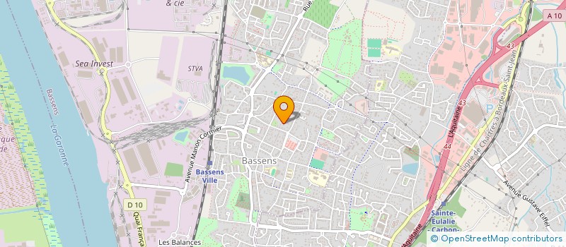 localisation de l'entreprise LES AMOUREUX DU THE DANSANT DE BASSENS  BASSENS