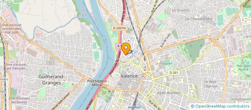 localisation de l'entreprise LES AMPHORES  BOURG-LES-VALENCE