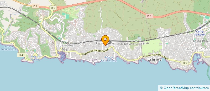 localisation de l'entreprise LES AMPHORES DU SOLEIL  ISTRES