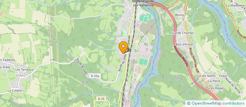 localisation de l'entreprise LES AMS à VALSERHONE