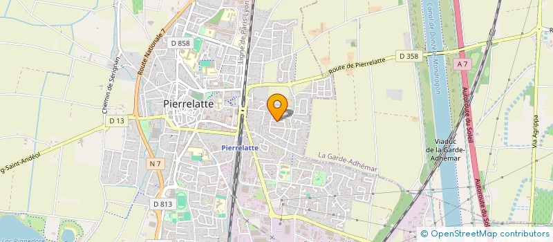 localisation de l'entreprise LES AMUSEURS DE MOTS  PIERRELATTE