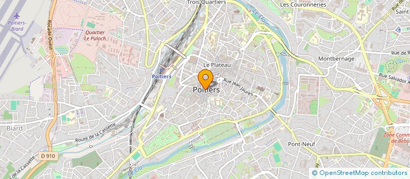 localisation de l'entreprise LES AN'ARTS CHICS à POITIERS