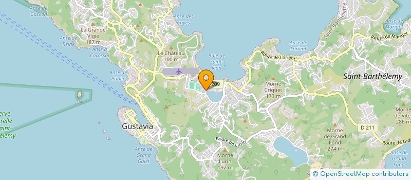 localisation de l'entreprise LES ANACARDIERS à SAINT BARTHELEMY