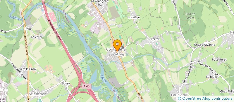 localisation de l'entreprise LES ANCHE  CONTAMINE-SUR-ARVE