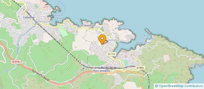 localisation de l'entreprise LES ANCHOIS DE MARIE à PORT-VENDRES