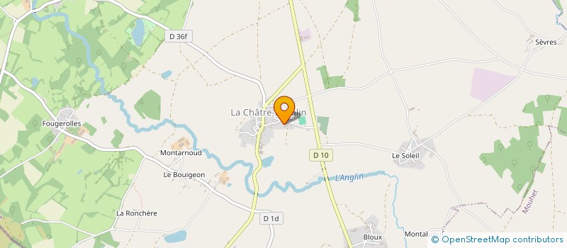 localisation de l'entreprise LES ANCIENNES DE L'ANGLIN à LA CHATRE-LANGLIN