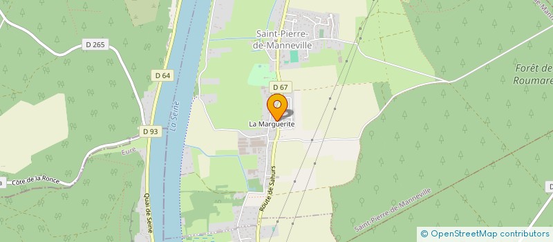 localisation de l'entreprise LES ANCIENNES DES BOUCLES DE LA SEINE  SAINT-PIERRE-DE-MANNEVILLE