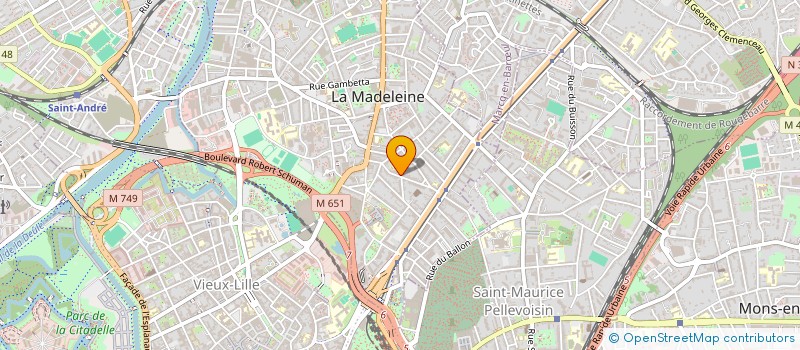 localisation de l'entreprise LES ANCIENNES GLOIRES à LA MADELEINE