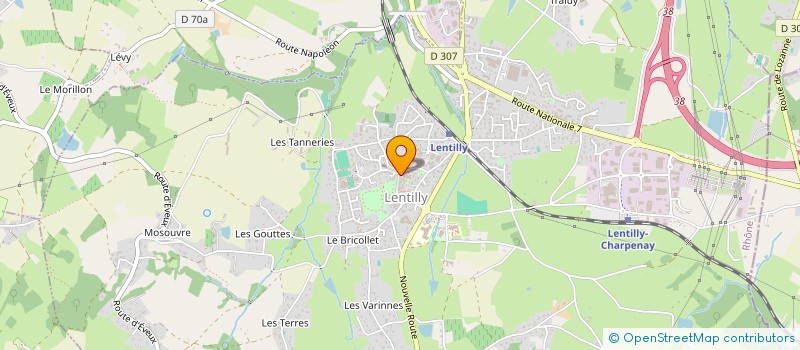 localisation de l'entreprise LES ANCIENNES ROUES DE SAINT GERMAIN NUELLES  SAINT-GERMAIN-NUELLES