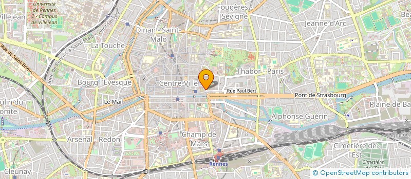 localisation de l'entreprise LES ANCIENS BAINS ST GEORGES  RENNES