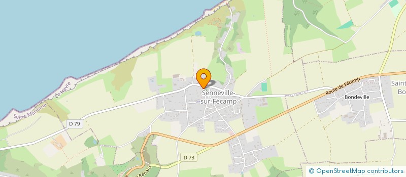 localisation de l'entreprise LES ANCIENS COMBATTANTS à SENNEVILLE-SUR-FECAMP