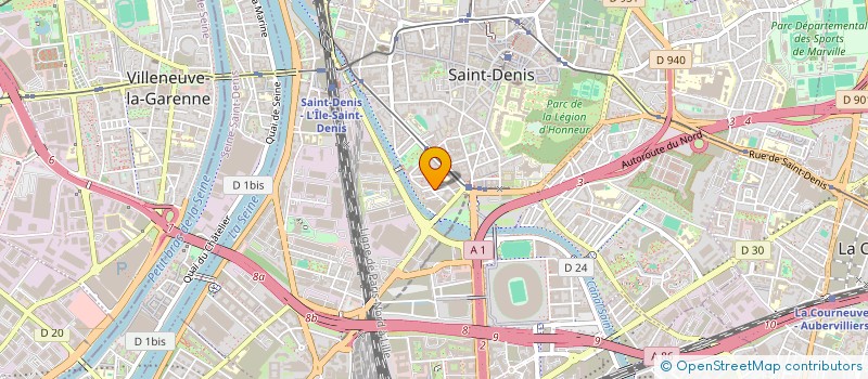 localisation de l'entreprise LES ANCIENS COMBATTANTS DIONYSIENS SECTION DE L'UNION NATIONALE DES COMBATTANTS à SAINT DENIS