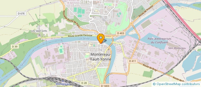 localisation de l'entreprise LES ANCIENS COMPAGNONS  MONTEREAU-FAULT-YONNE