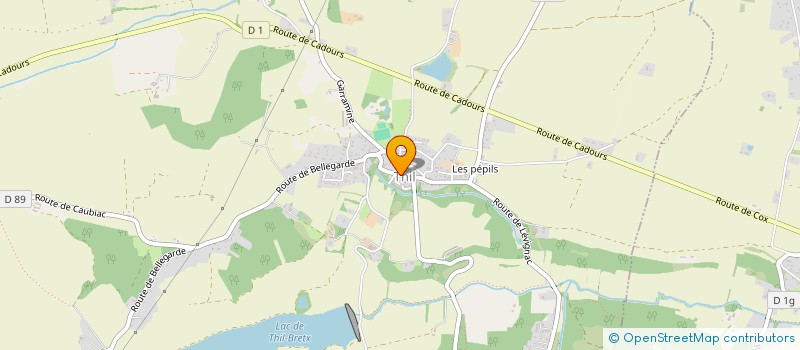 localisation de l'entreprise LES ANCIENS DE L'ASSOCIATION SPORTIVE THIL BRETX  THIL