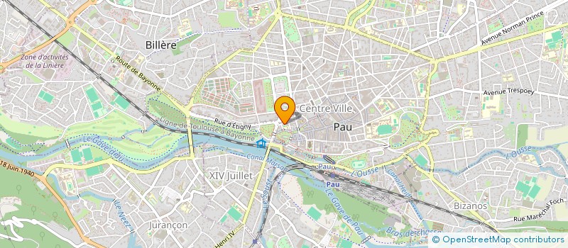 localisation de l'entreprise LES ANCIENS DE L'ECOLE MARCA à PAU