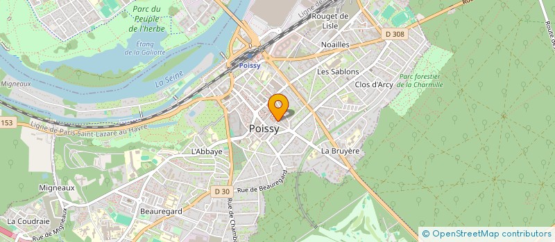 localisation de l'entreprise LES ANCIENS DE LA COMPAGNIE LEMELLE  POISSY