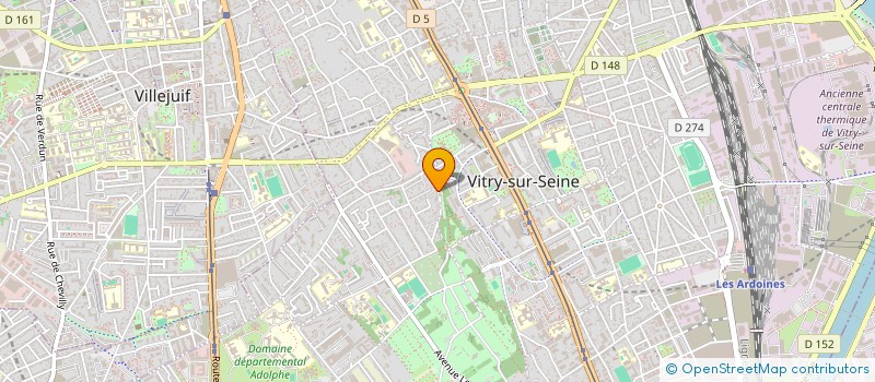 localisation de l'entreprise LES ANCIENS DE SAINTE ASSISE à VITRY-SUR-SEINE