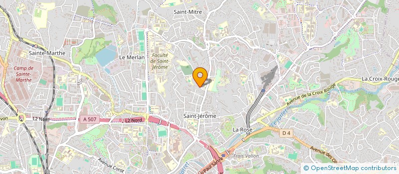 localisation de l'entreprise LES ANCIENS DES LILAS/OLIVIERS A/MIMOSAS/MALPASSE à MARSEILLE 13EME