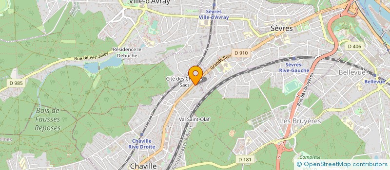 localisation de l'entreprise LES ANCIENS DU MAROC à CHAVILLE