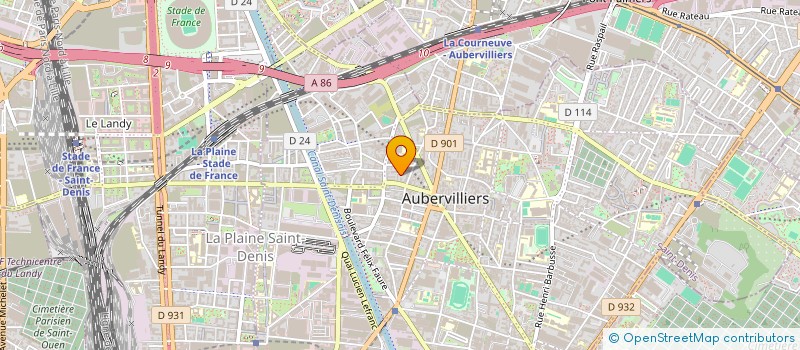 localisation de l'entreprise LES ANCIENS DU MERCREDI  AUBERVILLIERS