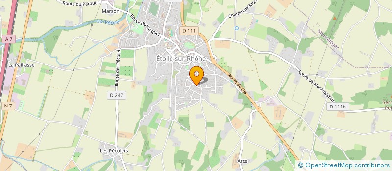 localisation de l'entreprise LES ANCIENS DU MINI-NIGHT  ETOILE-SUR-RHONE