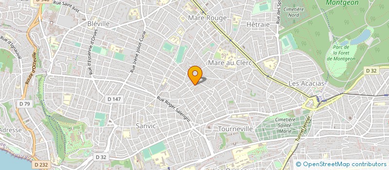 localisation de l'entreprise LES ANCRES NOIRES  GONFREVILLE-L'ORCHER