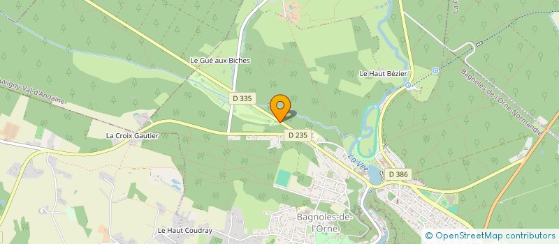 localisation de l'entreprise LES ANDAIN'RIES à RIVES D'ANDAINE