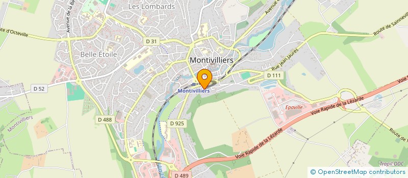 localisation de l'entreprise LES ANDAINES  MONTIVILLIERS