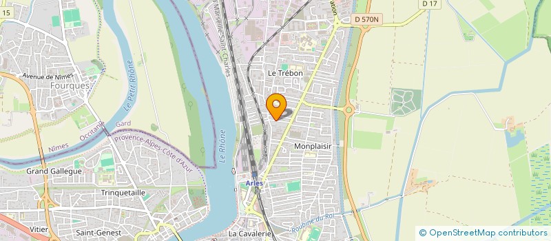 localisation de l'entreprise LES ANDALOUSES à ARLES