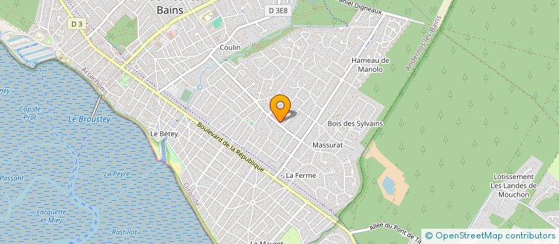 localisation de l'entreprise LES ANDER NORDICS  ANDERNOS-LES-BAINS