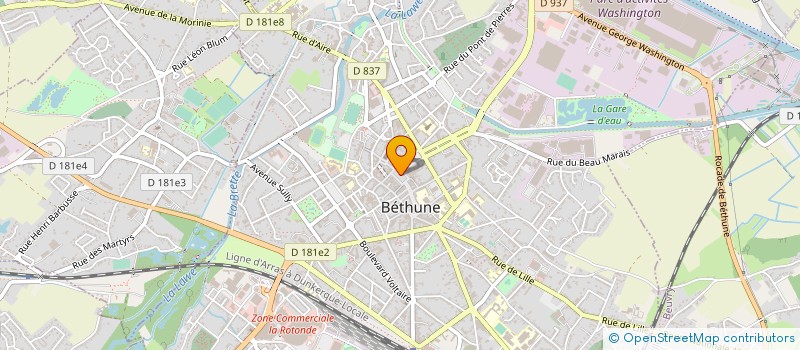 localisation de l'entreprise LES ANES DE BURIDAN à BETHUNE