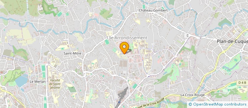 localisation de l'entreprise LES ANES DE CHATEAU-GOMBERT  MARSEILLE