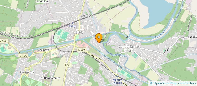 localisation de l'entreprise LES ANES DE L'ILE FLEURIE à ESBLY