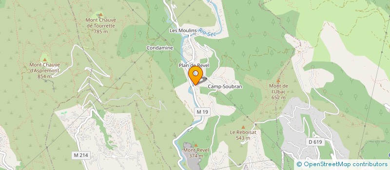 localisation de l'entreprise LES ANES DE LA CONDAMINE  TOURRETTE-LEVENS