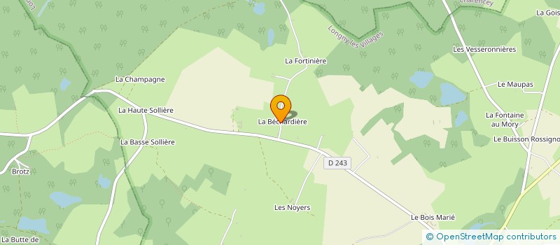 localisation de l'entreprise LES ANES DES HAUTS DU PERCHE à LONGNY LES VILLAGES