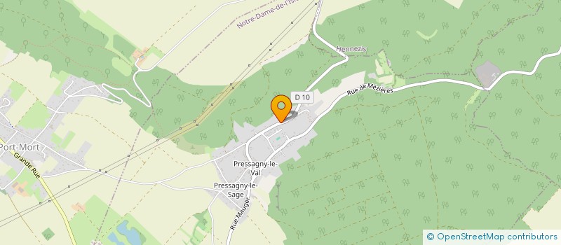 localisation de l'entreprise LES ANES DU VAURONEL  NOTRE-DAME-DE-L'ISLE