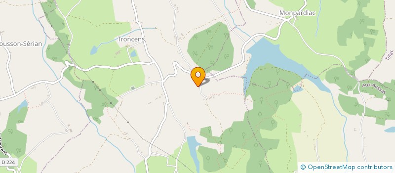 localisation de l'entreprise LES ANES VOLANTS  TRONCENS