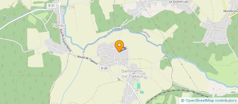 localisation de l'entreprise LES ANGELS  DAMMARTIN-SUR-TIGEAUX