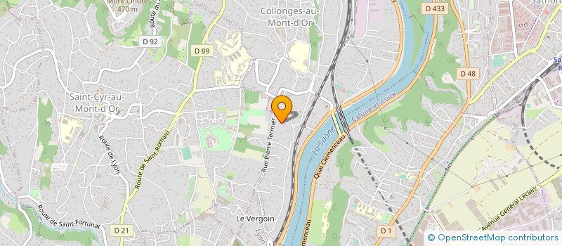 localisation de l'entreprise LES ANGES  COLLONGES AU MONT D'OR
