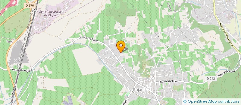 localisation de l'entreprise LES ANGES  PUJAUT