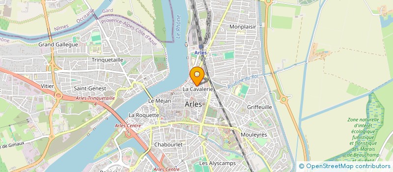 localisation de l'entreprise LES ANGES à ARLES