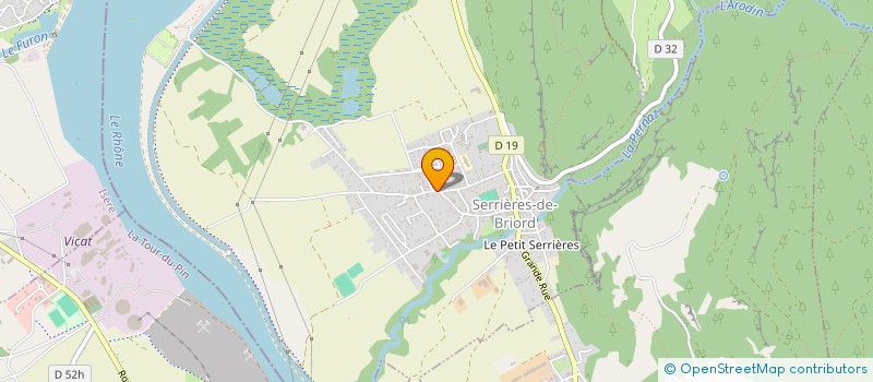 localisation de l'entreprise LES ANGES  SERRIERES-DE-BRIORD