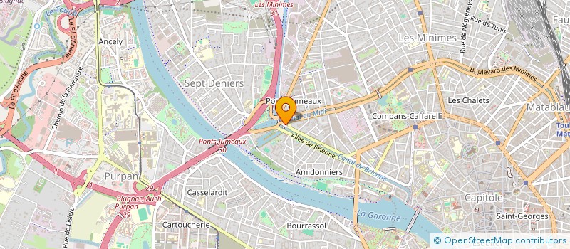 localisation de l'entreprise LES ANGES  TOULOUSE