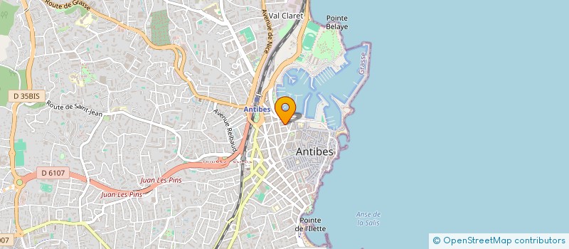 localisation de l'entreprise LES ANGES à ANTIBES