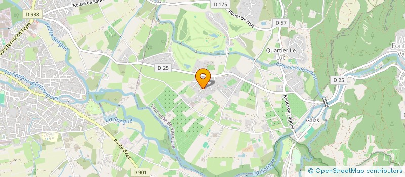 localisation de l'entreprise LES ANGES  SAUMANE-DE-VAUCLUSE