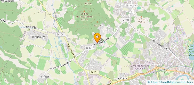 localisation de l'entreprise LES ANGES  GARGAS