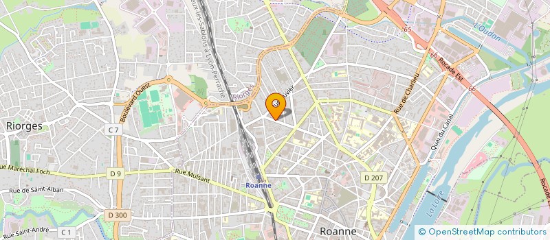 localisation de l'entreprise LES ANGES AU PARADIS à ROANNE